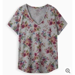 Torrid floral tee